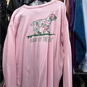 Buddy by the Sea Pink Long Sleeve Shirt